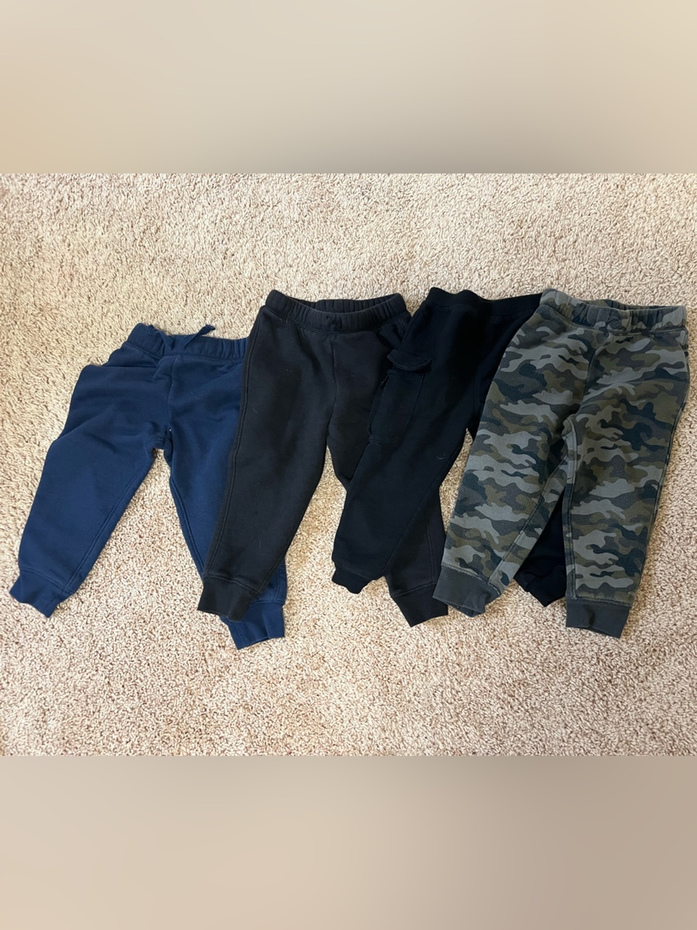 Kids Jogger Pants Bundle - Navy, Black, Camo